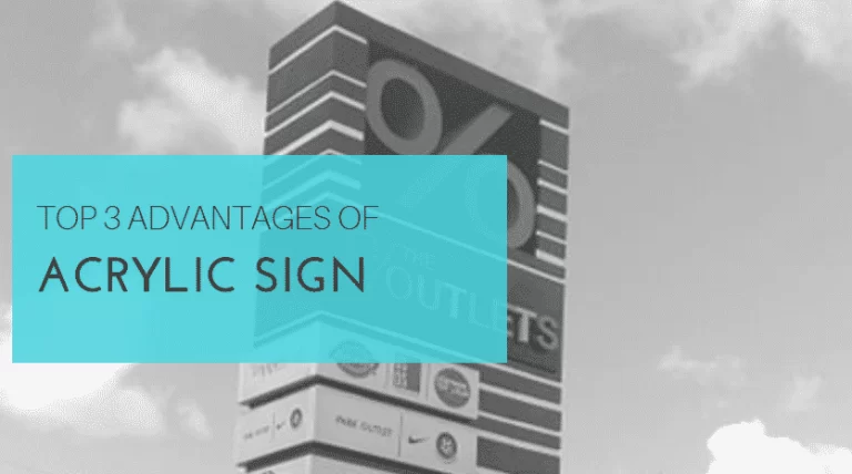 The benefits of using acrylic signs